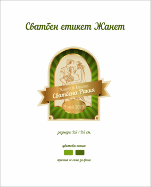 Сватбен етикет със снимка